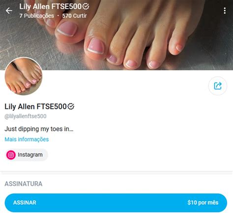 Além de Lily Allen, veja 6 famosas que têm perfis no OnlyFans.